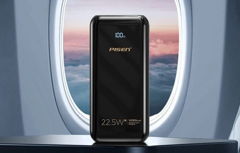 Powerbank Pisen BL-D68LS 10000mAh 22.5W (czarny)