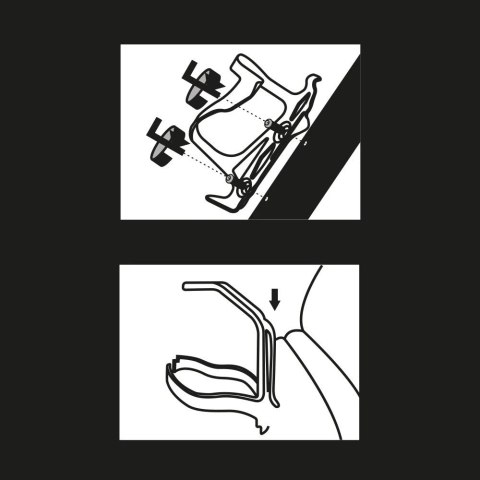 Wozinsky rowerowy uchwyt na bidon / koszyk na bidon czarny (WBH-B01)