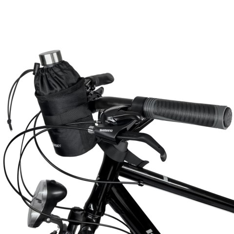 Wozinsky termiczna torba na bidon 1l / butelkę na rower czarna (WBB35BK)