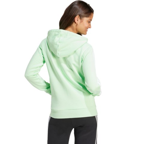 Bluza damska adidas Essentials 3-Stripes Full-Zip Fleece jasnozielona IR6077 Bluza damska adidas Essentials 3-Stripes Full-Zip Fleece jasnozielona IR6077