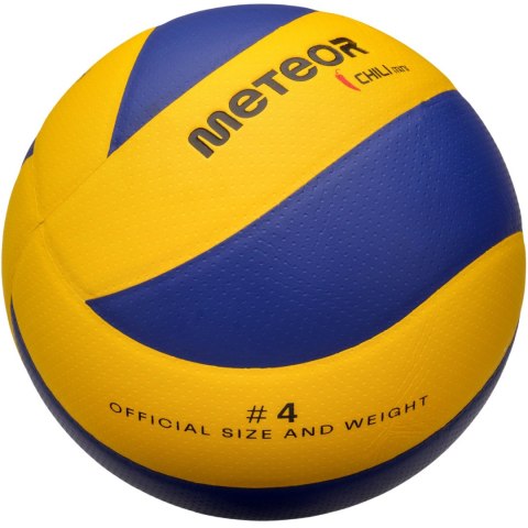 Piłka siatkowa Meteor Chili Pu Mini żółto-niebieska 10088 Piłka siatkowa Meteor Chili Pu Mini żółto-niebieska 10088