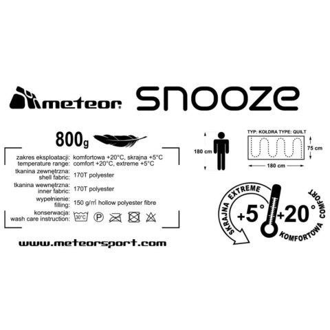 Śpiwór Meteor Snooze moro 16943 Śpiwór Meteor Snooze moro 16943