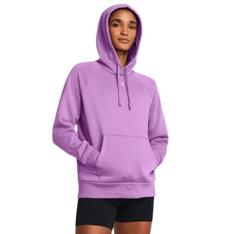 Bluza damska Under Armour Rival Fleece Hoodie fioletowa 1379500 560