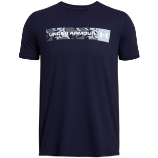 Koszulka męska Under Armour Camo Chest Stripe granatowa 1376830 410