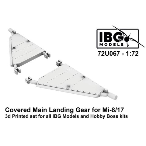 IBG 72U067 Covered Main Landing Gear for Mi-8/17 3D Printed Set for IBG and Hobby Boss Kits