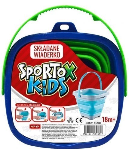 Wiaderko do piasku składane kolorowe ARTYK 129879