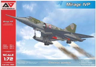 A&A Models 7221 Mirage IVP with ASMP Missile 1/72