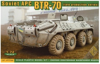 ACE 72166 BTR-70 (late) APC - rubber tyres 1/72