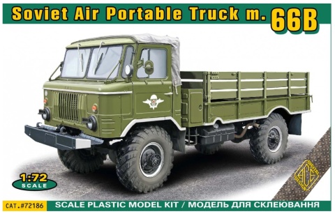 ACE 72186 GAZ-66B Soviet 4x4 2t Truck for Airborne Forces 1:72