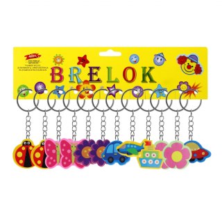 BRELOK GUM MIX WZOR 4CM PBH OP12SZT