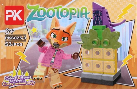 Klocki konstrukcyjne Zwierzaki Zoo mix 660259