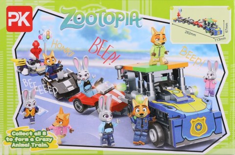 Klocki konstrukcyjne Zwierzaki Zoo mix 660266