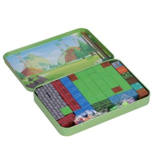 Klocki magnetyczny Free To Build zielone 60 elementów metalowe pud. 798734