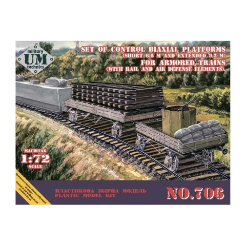 UMMT 706 Set of Control Biaxial Platforms for Armored Trains