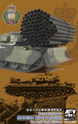 AFV Club AC35025 Royal Engineers Modern Pipe Fascine for Anti-Tank Ditches	1:35