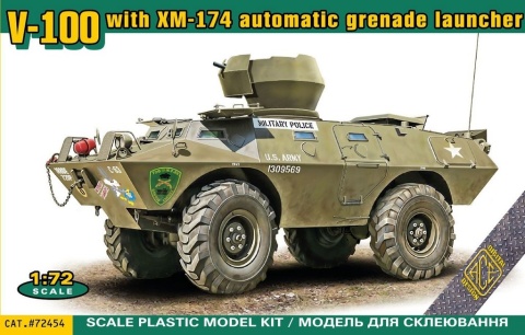 Ace 72454 V-100 with XM-174 Automatic Grenade Launcher 	1:72