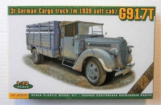Ace 72575 3tGerman Cargo Truck (1939) G917T	1:72