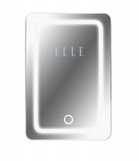 Mini lodówka z lusterkiem do makijażu LED ELLE 6L biała