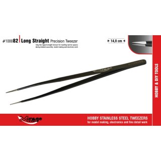 Mirage 100082 Long Straight Precision Tweezer 14 cm