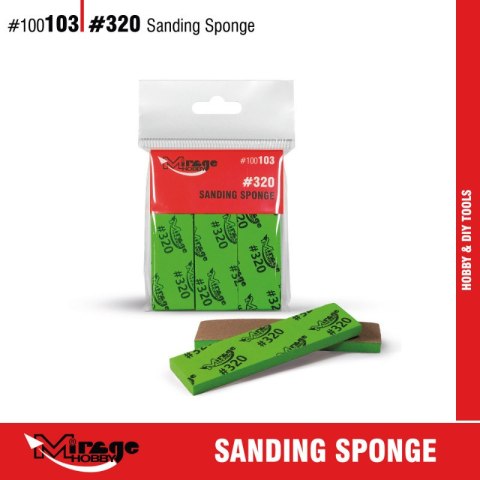 Mirage 100103 Sanding Sponge #320 (6 pcs)