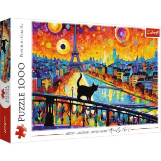 Puzzle 1000el Kot w Paryżu TREFL 10795 TR