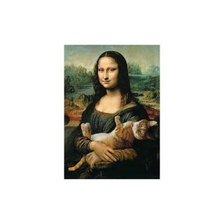 Puzzle 500 elementów Mona Lisa i Kot Mruczek TREFL 37294 TR