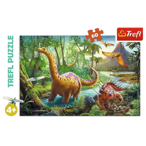 Puzzle 60 elementów Wędrówka Dinozaurów TREFL 17319 TR
