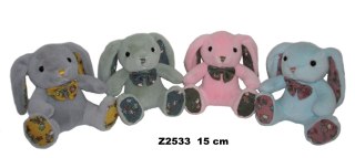Pluszak 15 cm Zając siedzący z muszką SUN-DAY Z2533-24
