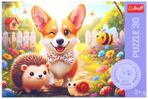 Puzzle 30 elementów Dzień z Corgim TREFL 18347 TR