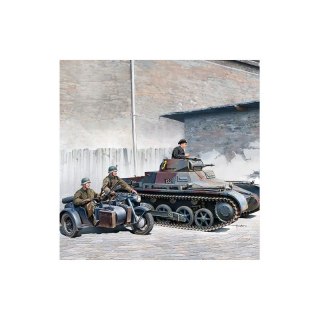 Academy 13556 German Panzer I Ausf.B & Motorcycle - 1/35