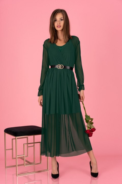 Sukienka Mariedam Dark Green + pasek GRAETIS! Sukienka Mariedam Dark Green + pasek GRAETIS!