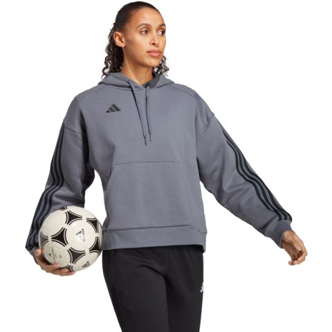 Bluza damska adidas Tiro 23 Competition Cotton Hoodie szara IC4618 Bluza damska adidas Tiro 23 Competition Cotton Hoodie szara IC4618