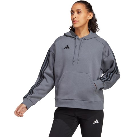 Bluza damska adidas Tiro 23 Competition Cotton Hoodie szara IC4618 Bluza damska adidas Tiro 23 Competition Cotton Hoodie szara IC4618