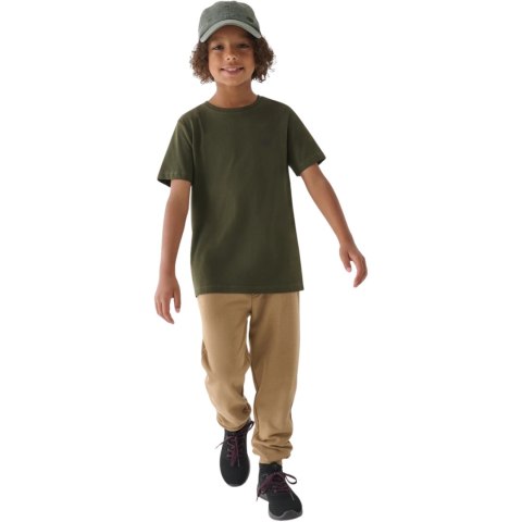 Koszulka dla chłopca 4F M1626 khaki 4FJWMM00TTSHM1626 43S Koszulka dla chłopca 4F M1626 khaki 4FJWMM00TTSHM1626 43S