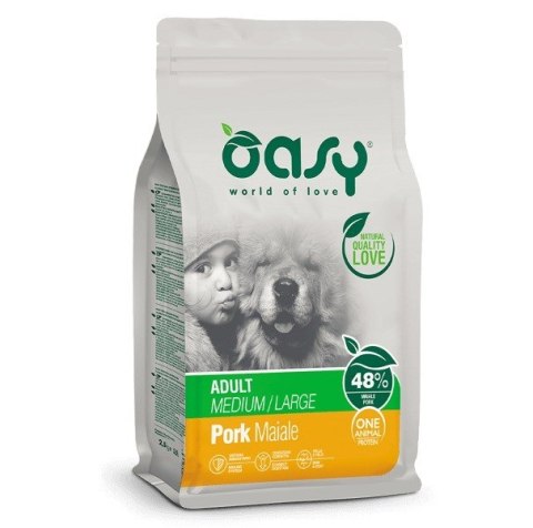 Oasy One Animal Protein Adult M/L Pork 12kg