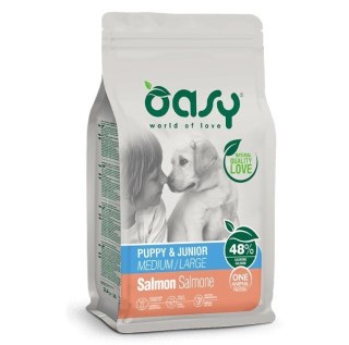 Oasy One Animal Protein Puppy M/L Salmon 12kg