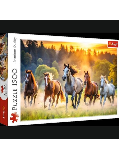 PUZZLE 1500EL TREFL DZIKIE KONIE PUD6