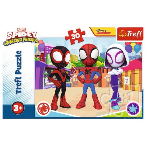 Puzzle 30 elementów Przygody Spidey a i przyjaciół TREFL 18285 TR