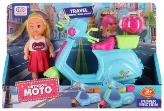 Lalka 12 cm z akcesoriami na Skuterze Q12820
