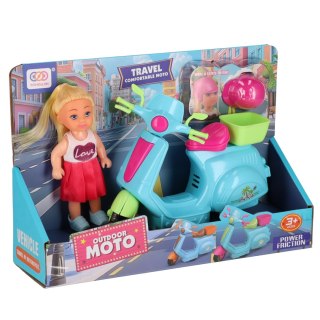 Lalka 12 cm z akcesoriami na Skuterze Q12820