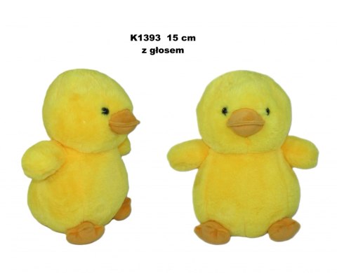 Pluszak 15 cm Kaczka z głosem Wielkanoc SUN-DAY K1393-24