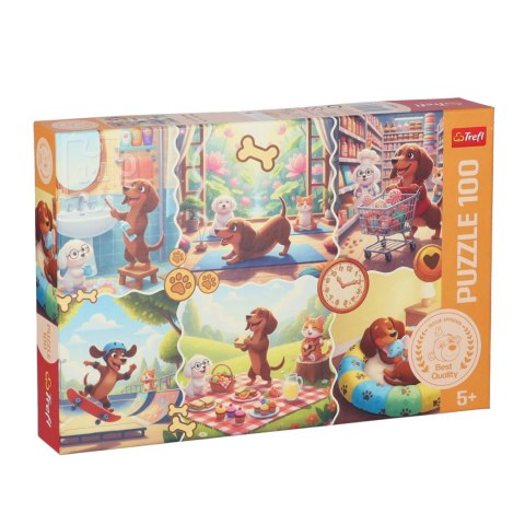 Puzzle 100 elementów Długi dzień Jamnika TREFL 16567 TR