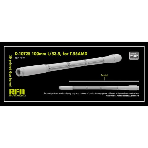 RFM 2102 D-10T2S 100 mm L/53,5 for T-55AMD 3D Printed Gun Barrel