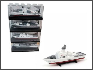 Statki w pudełku klocek 12cm 4-rodzaje