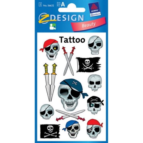 Tatuaże Piraci 12x7,5 cm ZWECKFORM 56632