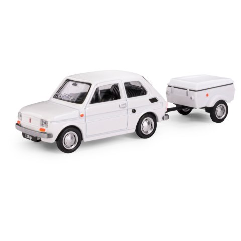 -AUTO OSOB MET FIAT 126P PRZYCZEPA KROTKA BIA