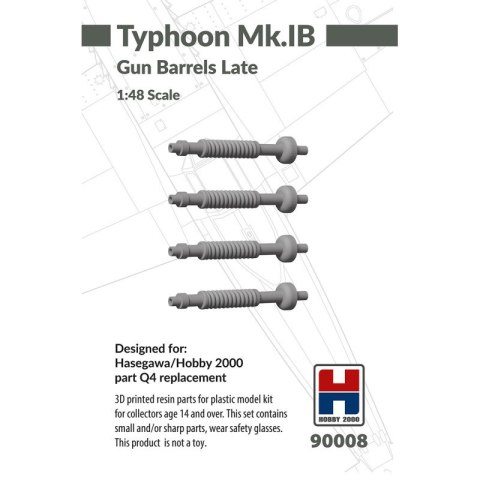 Hobby 2000 90008 Typhoon Mk. IB Gun Barrels Late