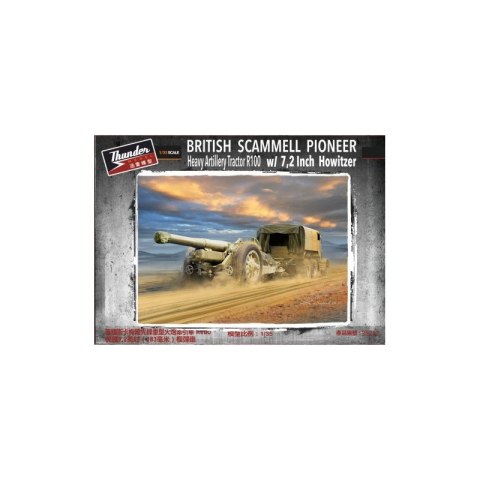 Thunder Model 35212 British Scammell Pioneer Heavy Artillery Tractor R100 w/ 7,2 Inch Howitzer
