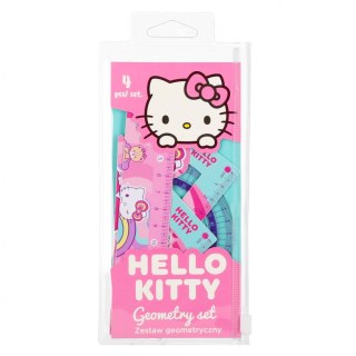 Zestaw szkolny geometryczny 4el Hello Kitty etui CoolPack PATIO 10609PTR