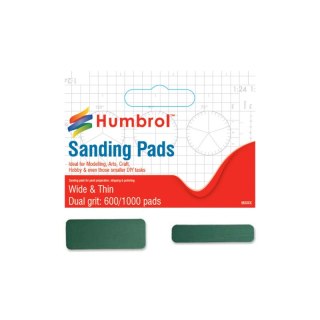 Humbrol AG9166 Sanding Pads (Grits: 600/1000)